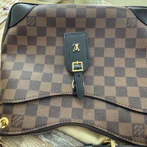 Louis Vuitton Brown and Black Checkered Bag